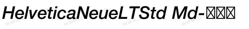 HelveticaNeueLTStd Md字体转换